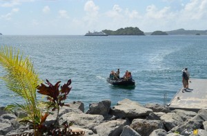 Le bateau de croisière Orion en escale à Mayotte