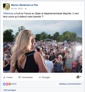 Marion Marechal-Le Pen persiste à parler de Mayotte