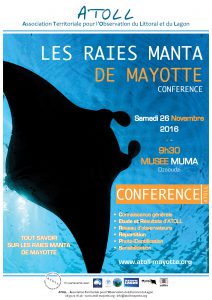 Une conférence sur les raies manta de Mayotte