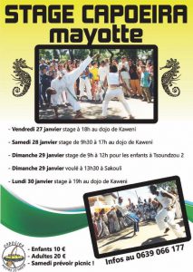 5 jours consacrés à la Capoeira à Mayotte