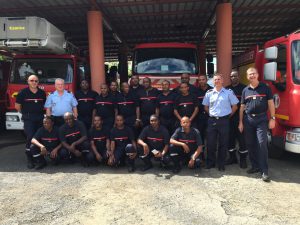 L’intersyndicale du service départemental d’incendie et secours de Mayotte organise un grand rassemblement de pompier