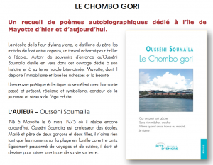 Ousséni Soumaïla, auteur mahorais, publie le recueil de poèmes « Le Chombo gori »