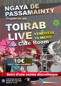 TOIRAB LIVE ce soir au Café Room