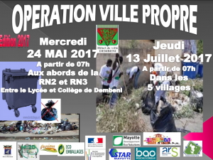 Opération ville propre dans les 5 villages de la commune de Dembéni