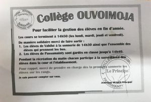 Situation critique au collège de Passamainty : droit de retrait du personnel