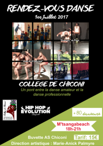 « Rendez-vous danse »: 80 danseurs d’Hip Hop Evolution et du collège de Chiconi en spectacle