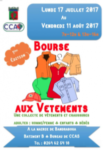 Le CCAS de Bandraboua organise une collecte de vêtement