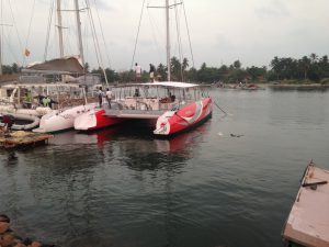 Eole 1er est à l’eau et naviguera prochainement dans le lagon mahorais