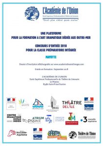 Une formation professionnelle en théâtre à Limoges dédiée aux élèves des DOM-TOM