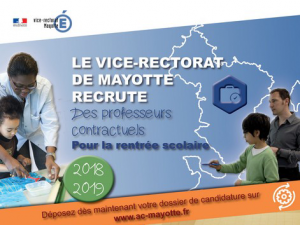 Le vice-rectorat de Mayotte recrute des professeurs contractuels