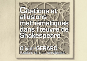 Prochaine conférence au CUFR : « Allusions et citations mathématiques dans Shakespeare »