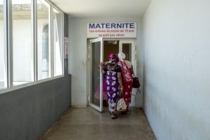 Hall d'entrée du CHM de Mamoudzou à  Mayotte
