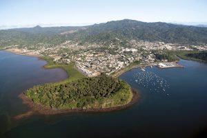 Vue aérienne pointe de Mamoudzou - Mayotte