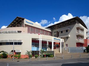 Mamoudzou City Hall on Grande Terre, Mayotte, illustrates the large subsidies this Indian Ocean overseas department receives from France.