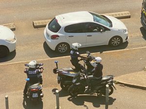 Contrôles des taxis scooters-motos