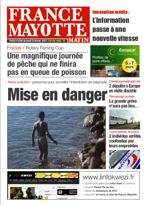 France Mayotte Lundi 23 février 2015