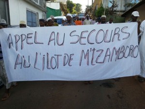 Manifestation à M’Tsamboro