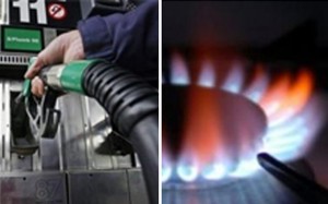 Augmentation du carburant et du gaz en mars