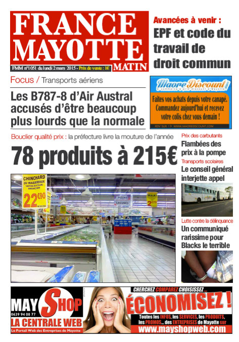 France Mayotte Lundi 2 mars 2015