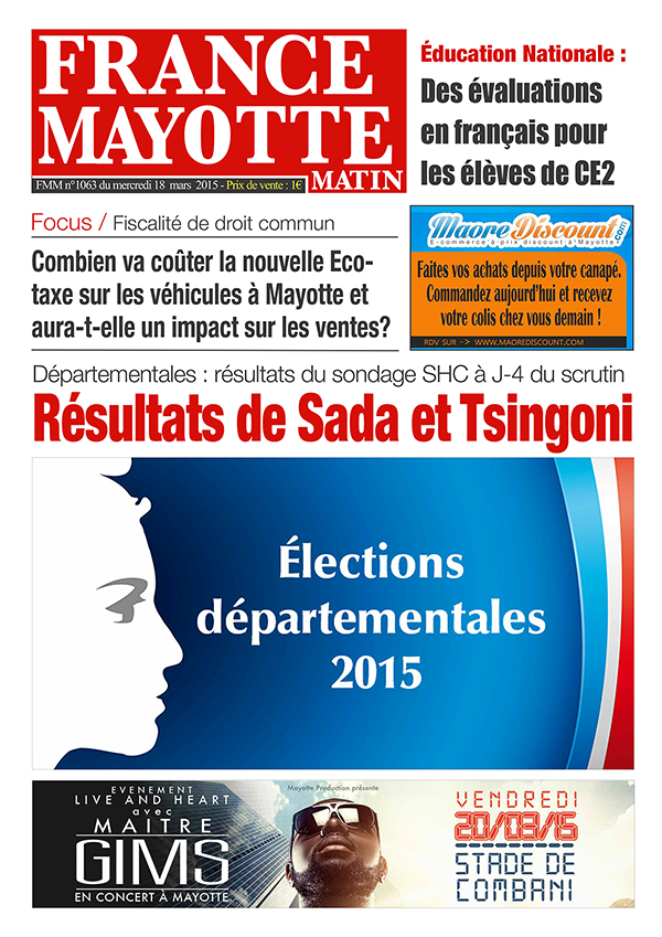 France Mayotte Mercredi 18 mars 2015