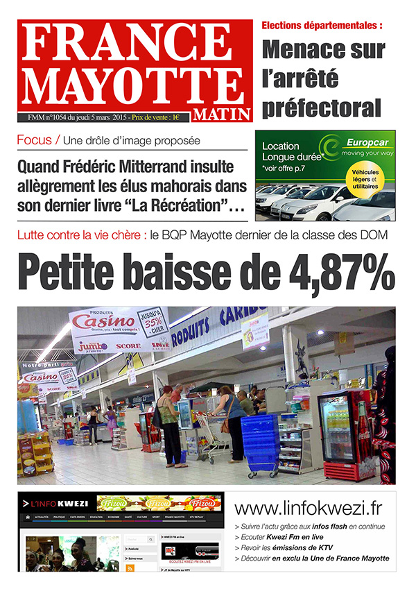 France Mayotte Jeudi 5 mars 2015
