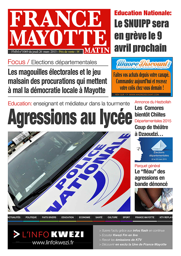 France Mayotte Jeudi 26 mars 2015