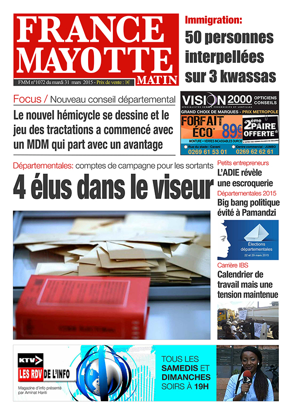 France Mayotte Mardi 31 mars 2015