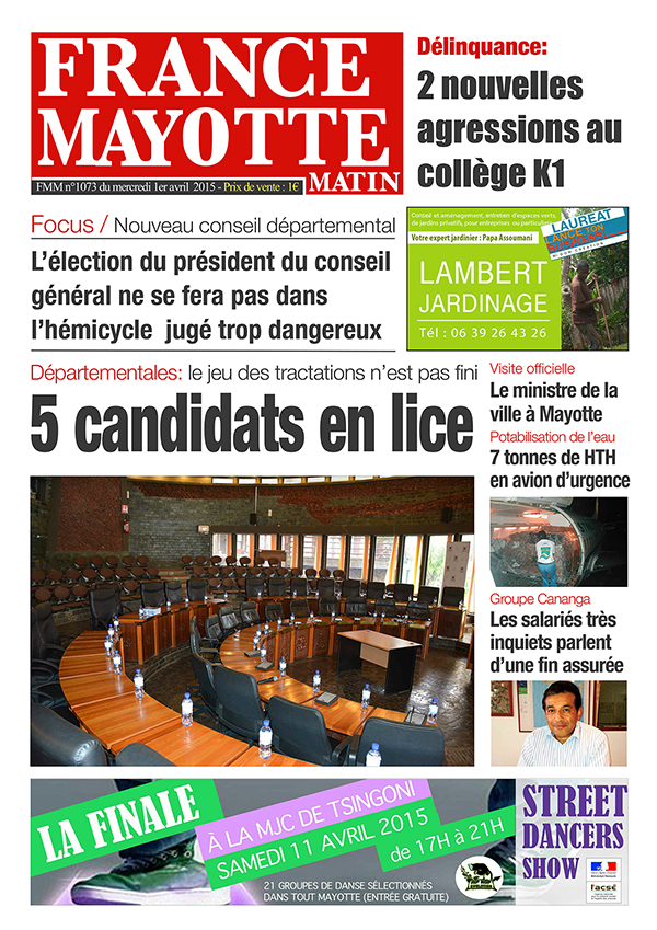France Mayotte Mercredi 1er avril 2015