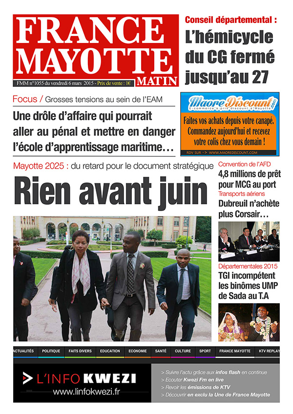 France Mayotte Vendredi 6 mars 2015