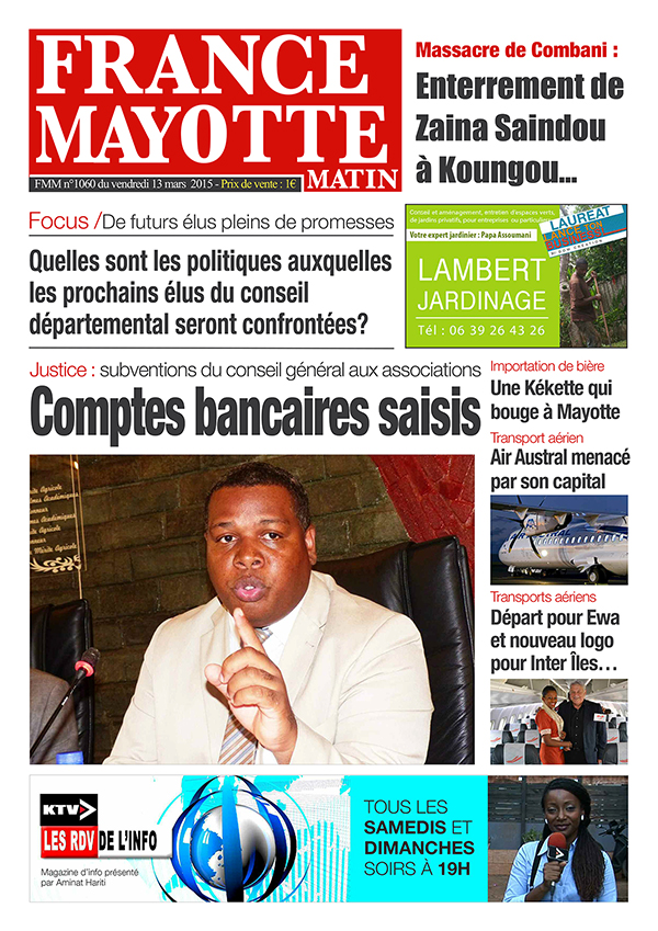 France Mayotte Vendredi 13 mars 2015
