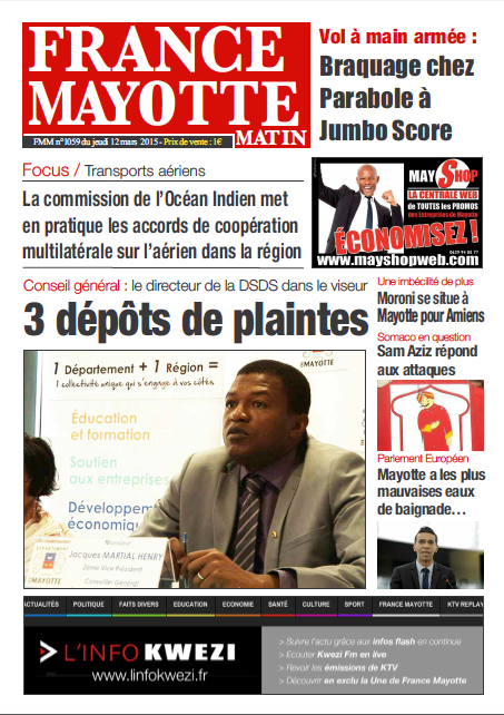 France Mayotte Jeudi 12 mars 2015