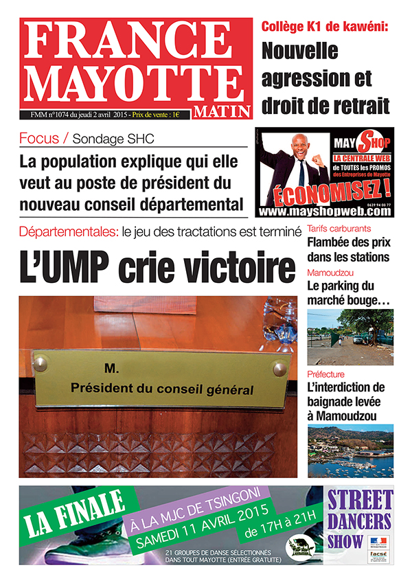 France Mayotte Jeudi 2 avril 2015
