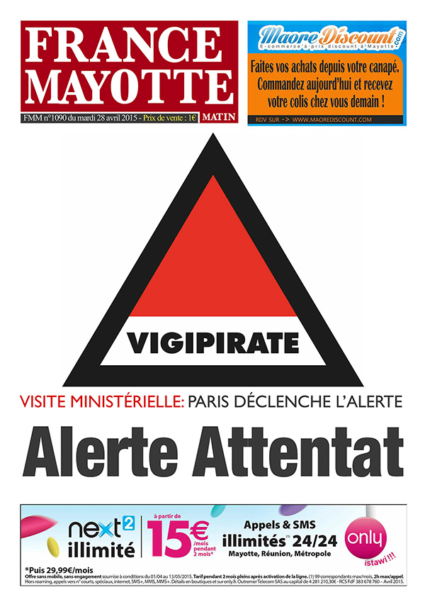 France Mayotte Mardi 28 avril 2015