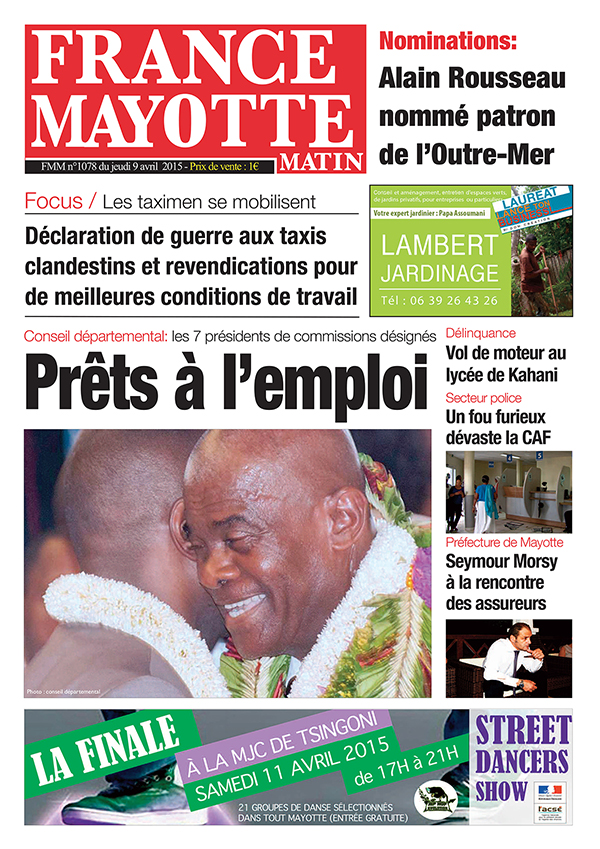 France Mayotte Jeudi 9 avril 2015