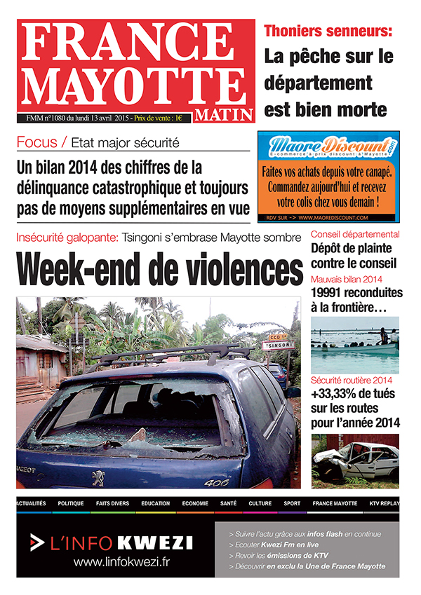 France Mayotte Lundi 13 avril 2015