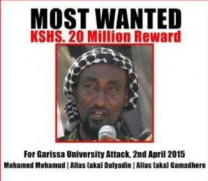 Kenya : une prime pour retrouver le cerveau de l’attaque de Garissa