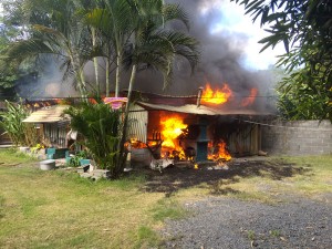 Grave incendie à Kwalé (photos et vidéo)