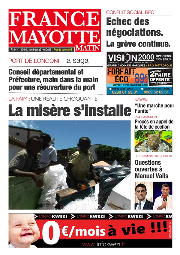 France Mayotte Vendredi 22 mai 2015
