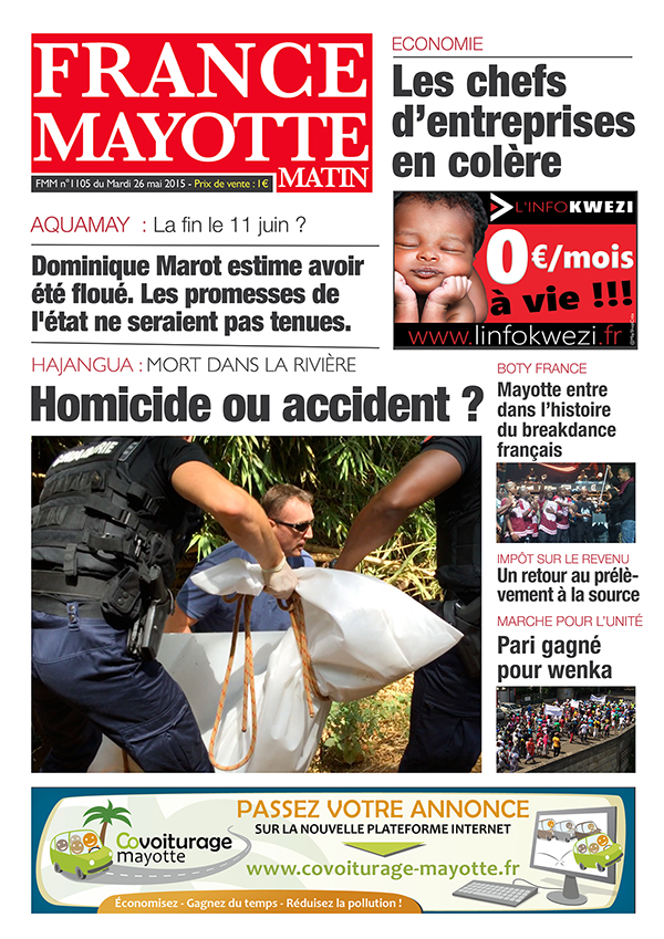 France Mayotte Mardi 26 mai 2015