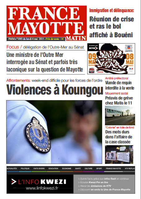 France Mayotte Lundi 4 mai 2015
