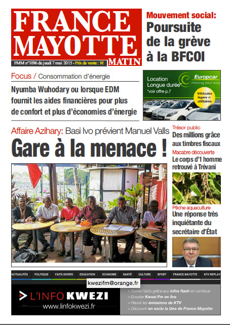 France Mayotte Jeudi 7 mai 2015