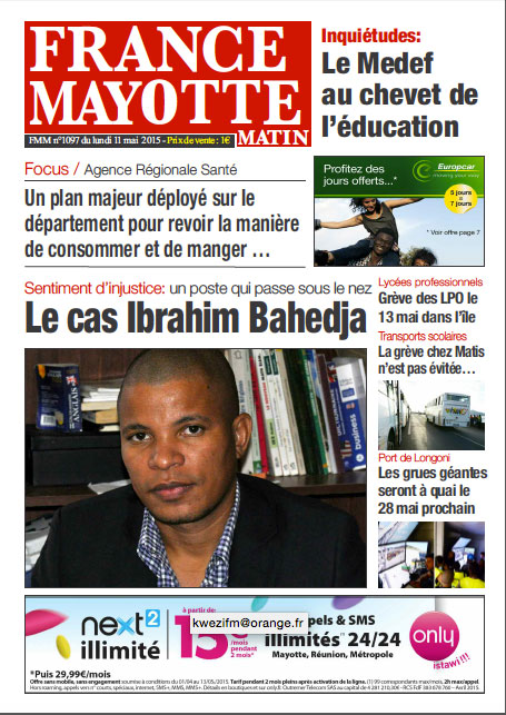 France Mayotte Lundi 11 mai 2015