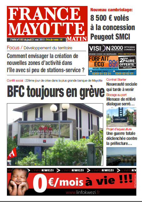 France Mayotte Jeudi 21 mai 2015