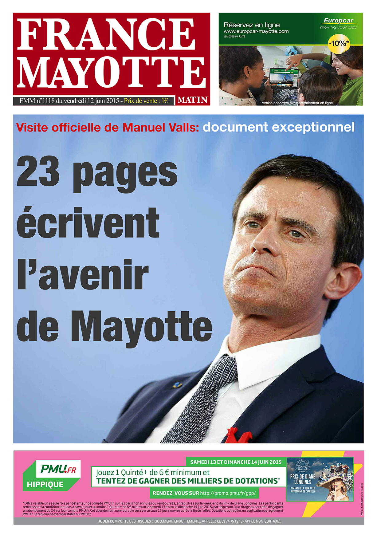 France Mayotte Vendredi 12 juin 2015