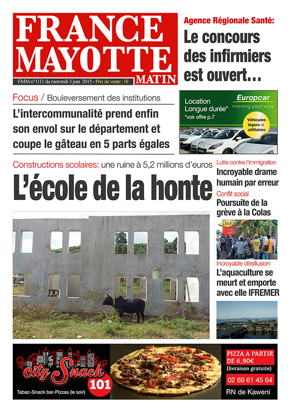 France Mayotte Mercredi 3 juin 2015