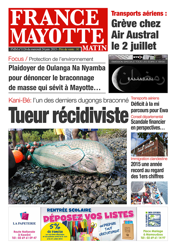 France Mayotte Mercredi 24 juin 2015