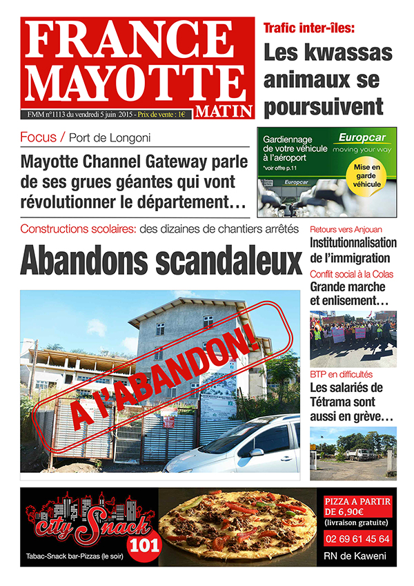 France Mayotte Vendredi 5 juin 2015