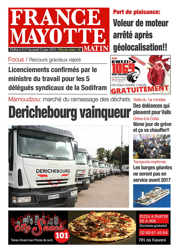 France Mayotte Jeudi 11 juin 2015