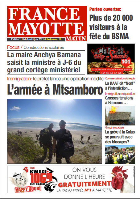 France Mayotte Lundi 8 juin 2015