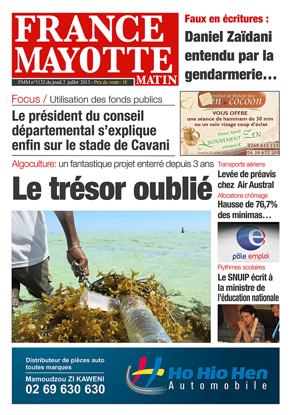 France Mayotte Jeudi 2 juillet 2015